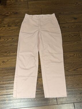 TNA Pink Straight-Leg Pants raw h